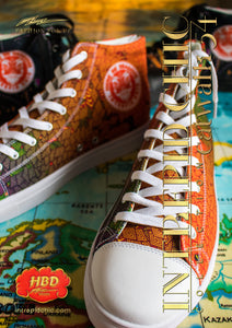 Men’s high top canvas shoes: Lottery Poetry