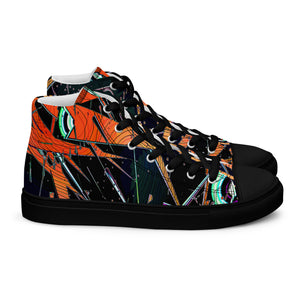 Men’s high top canvas shoes: Black Russian