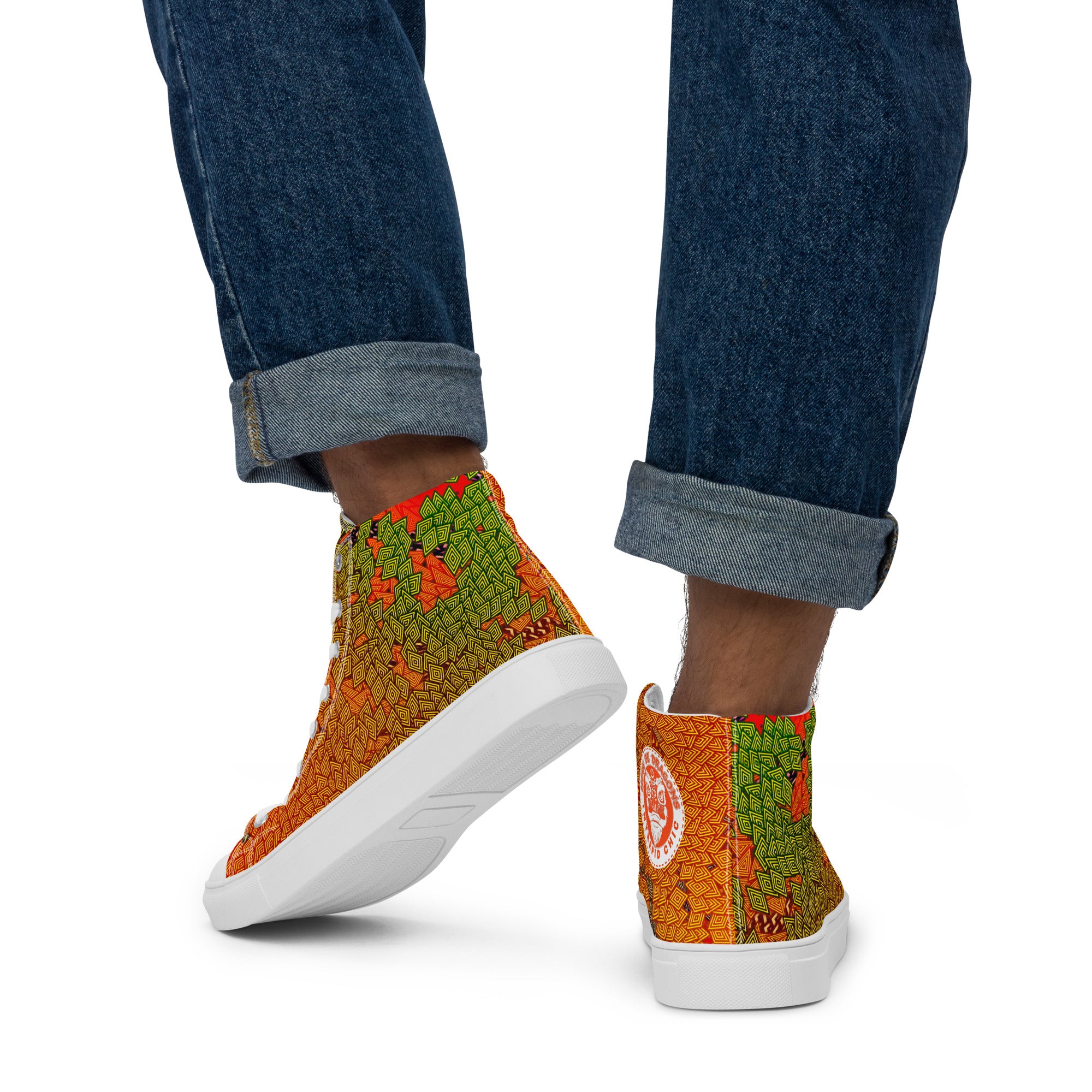 Men’s high top canvas shoes: Lottery Poetry