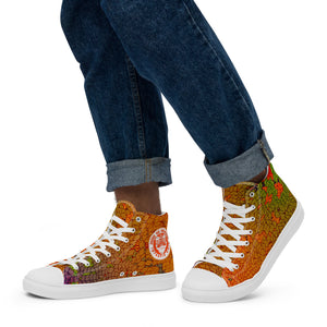 Men’s high top canvas shoes: Lottery Poetry