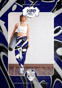 Yoga Leggings: Barracuda