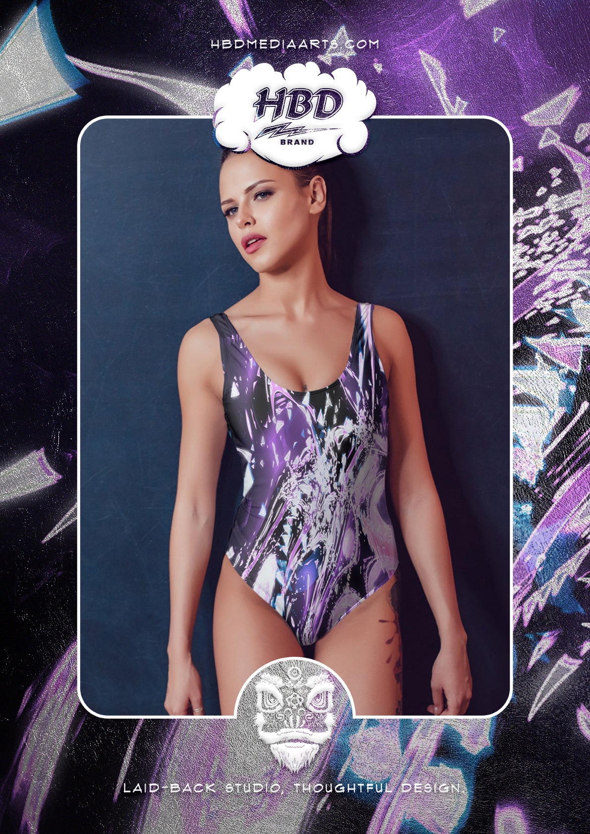 One-Piece Swimsuit: Pink Champagne