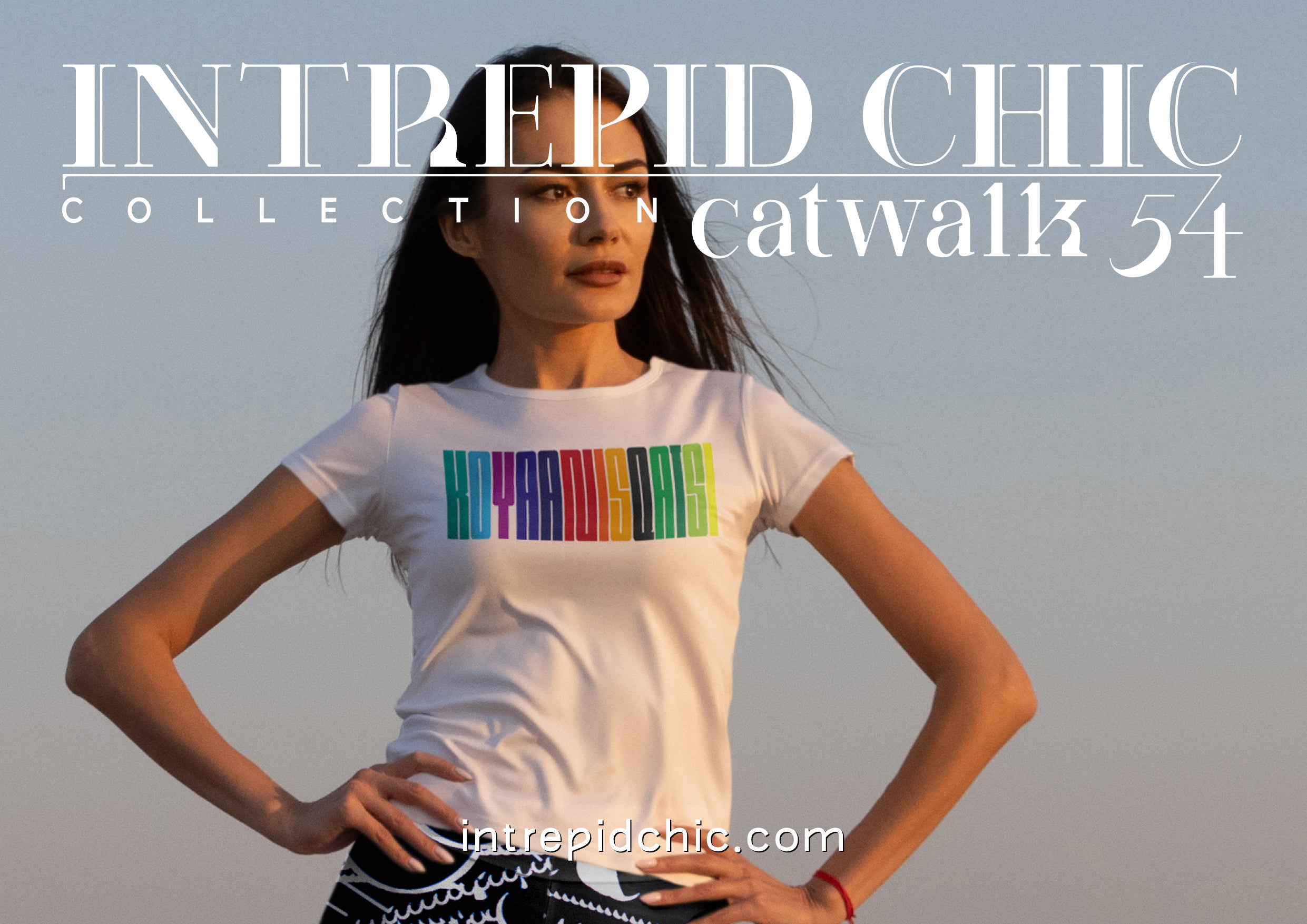 Women's fitted eco tee: Koyaanisqatsi