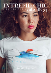 Women's fitted eco tee: River Deep