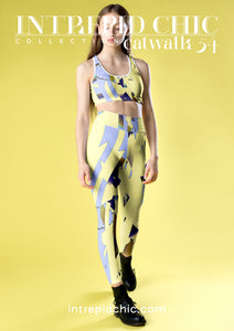 Yoga Leggings: Piedmont Blues