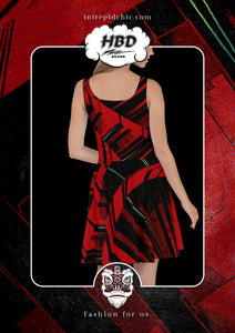 Skater Dress: Red Harvest