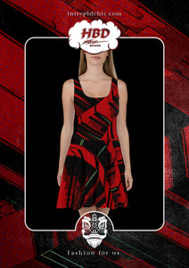 Skater Dress: Red Harvest