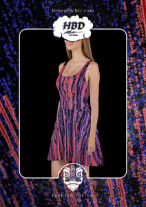 Skater Dress: Lava