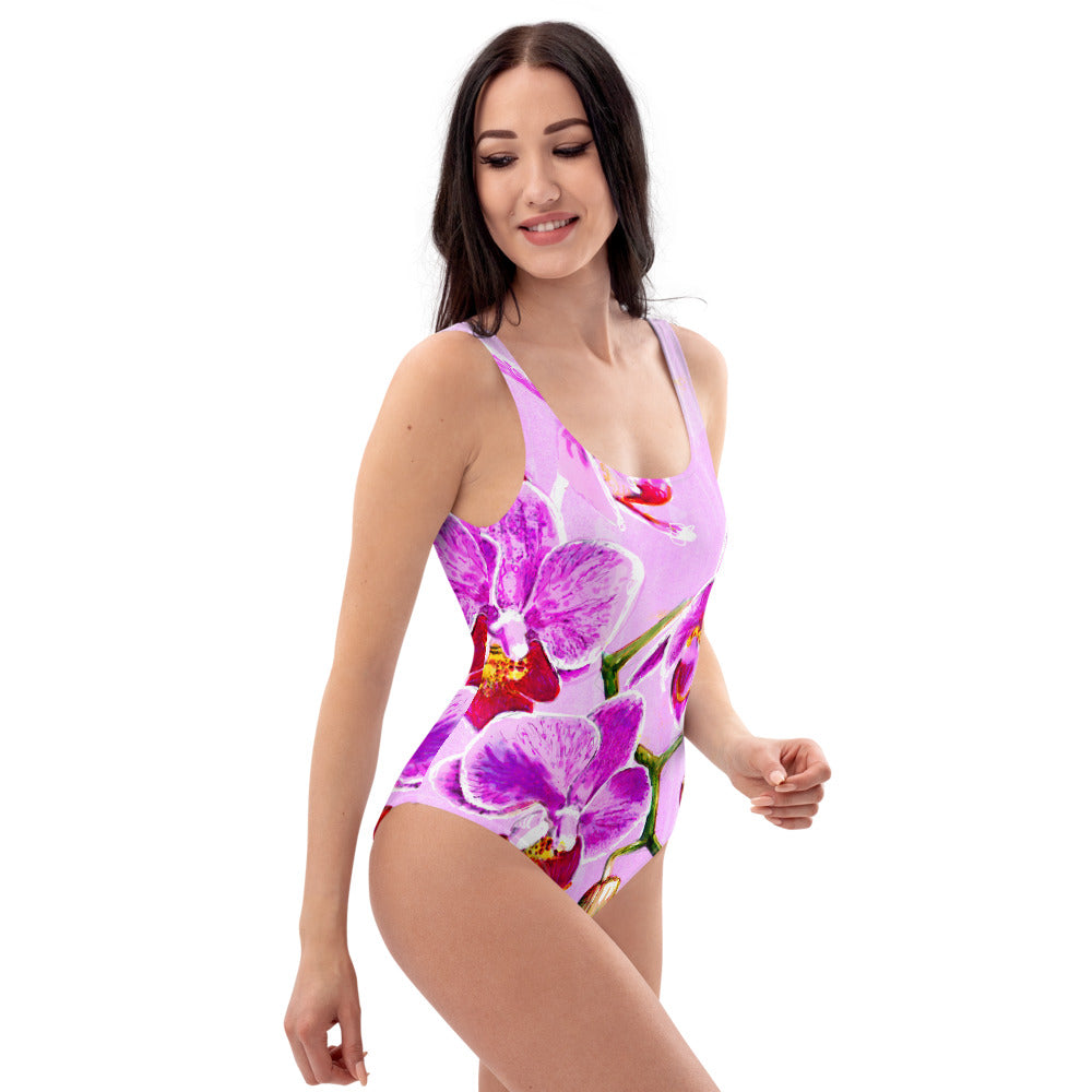 One-Piece Swimsuit: Wild Orchid