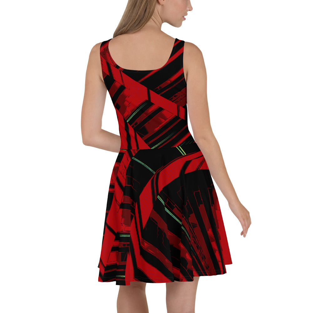 Skater Dress: Red Harvest