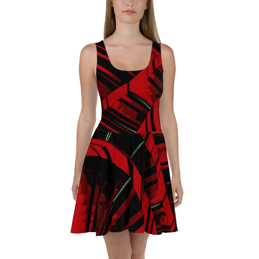 Skater Dress: Red Harvest