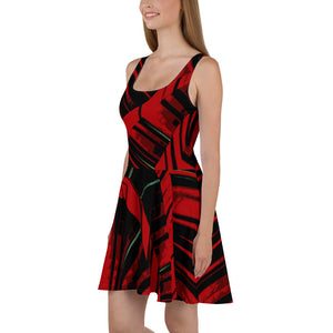 Skater Dress: Red Harvest