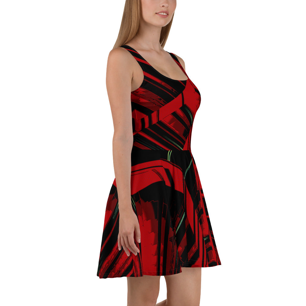 Skater Dress: Red Harvest