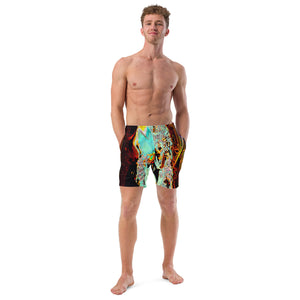 Men's Swim Trunks: Aquamarine Brazil