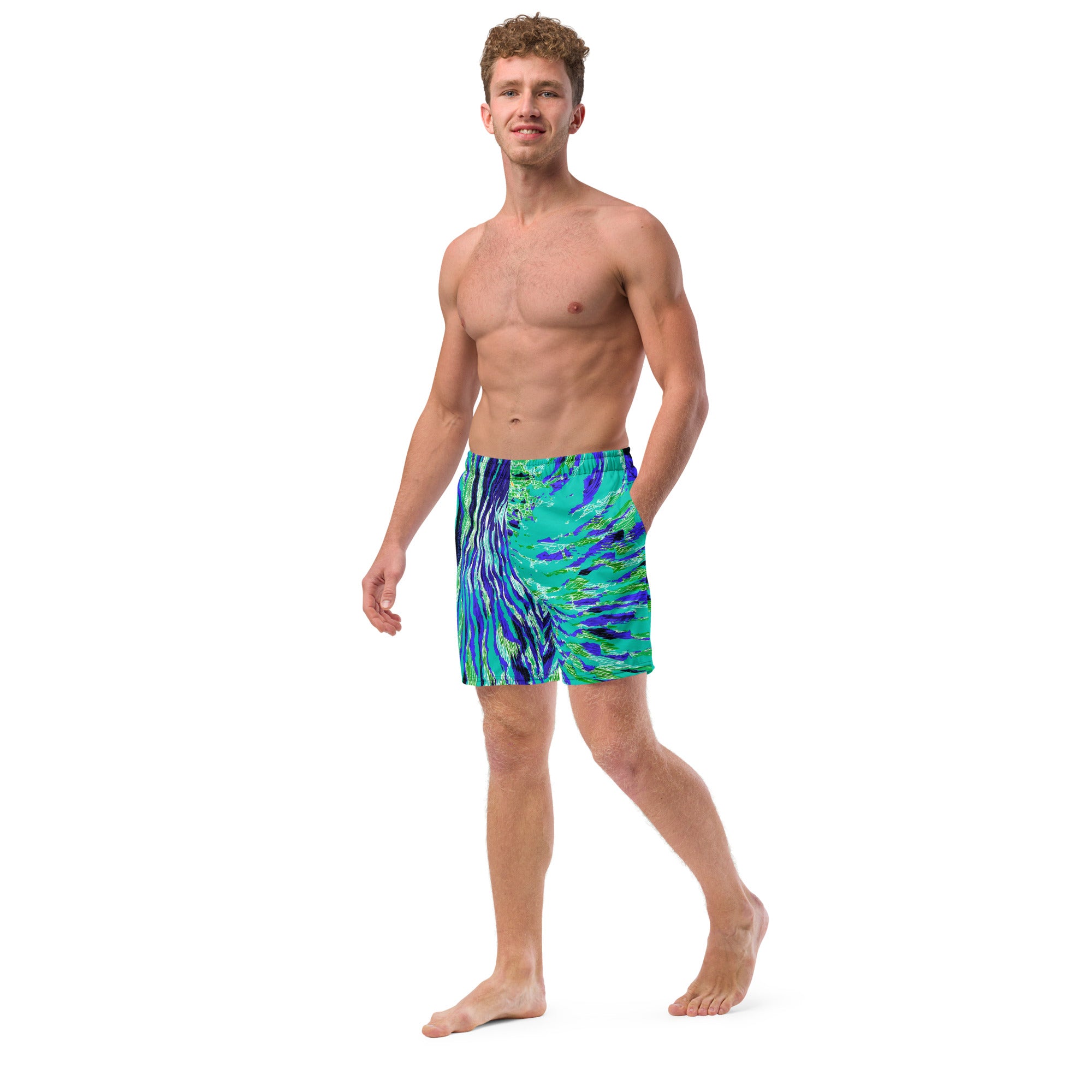 Men's Swim Trunks: Rock Dance