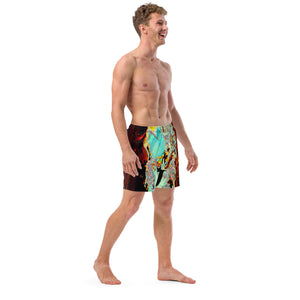 Men's Swim Trunks: Aquamarine Brazil