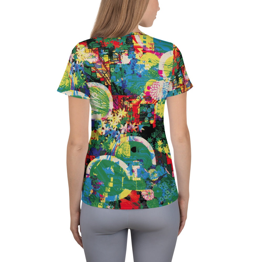 Women's Athletic T-shirt: Shangri La