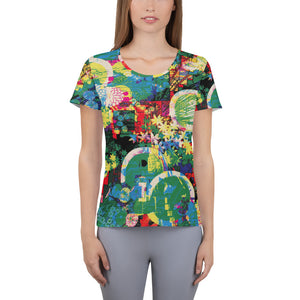 Women's Athletic T-shirt: Shangri La