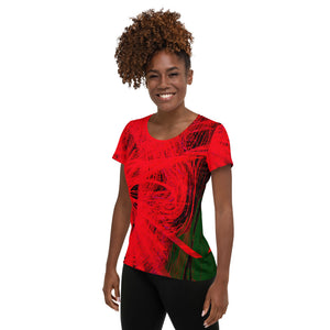 Women's Athletic T-shirt: Star One