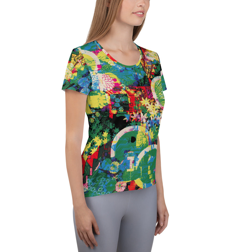 Women's Athletic T-shirt: Shangri La