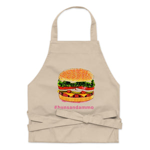 Organic Cotton Apron: Buns and Ammo