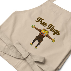 Organic Cotton Apron: Free Hugs