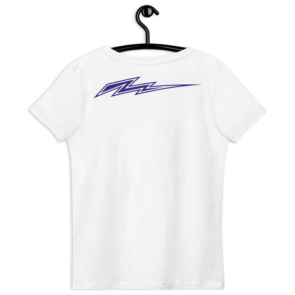 Women's fitted eco tee: Let's Go Space Truckin'