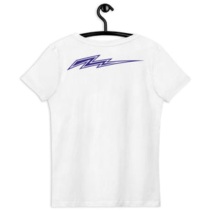 Women's fitted eco tee: Let's Go Space Truckin'