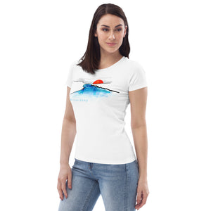 Women's fitted eco tee: River Deep